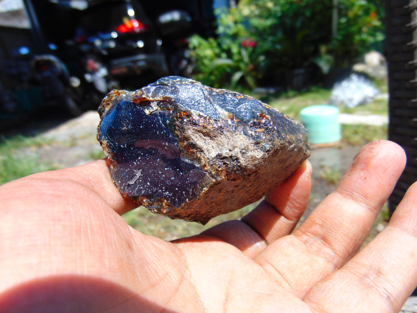 59 gram Rough Raw Indonesian Blue Amber for Healing RBM62