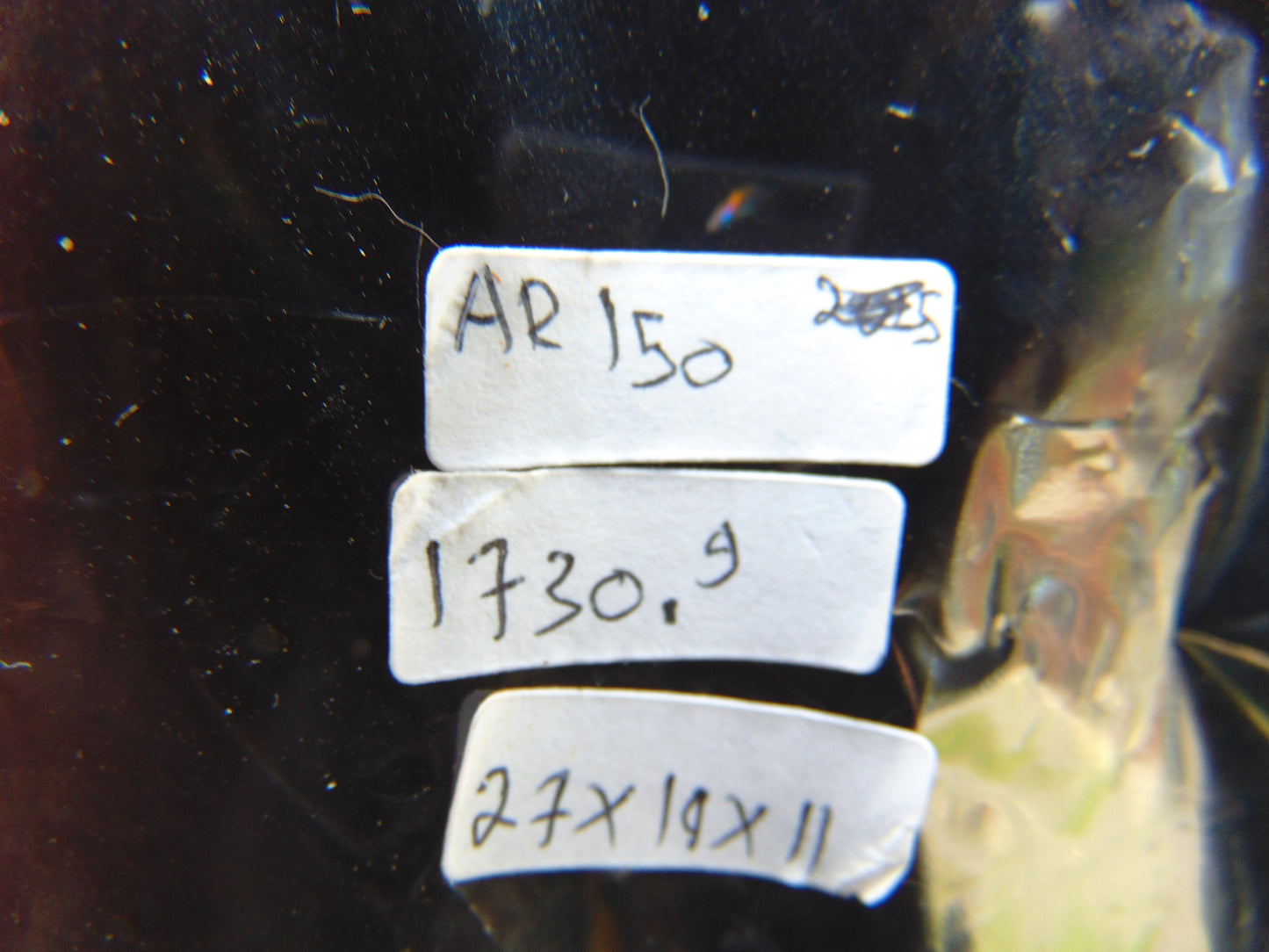 1730 gram Full polished 27x14x11 Indonesian Dark Green Blue Amber for Healing AR150