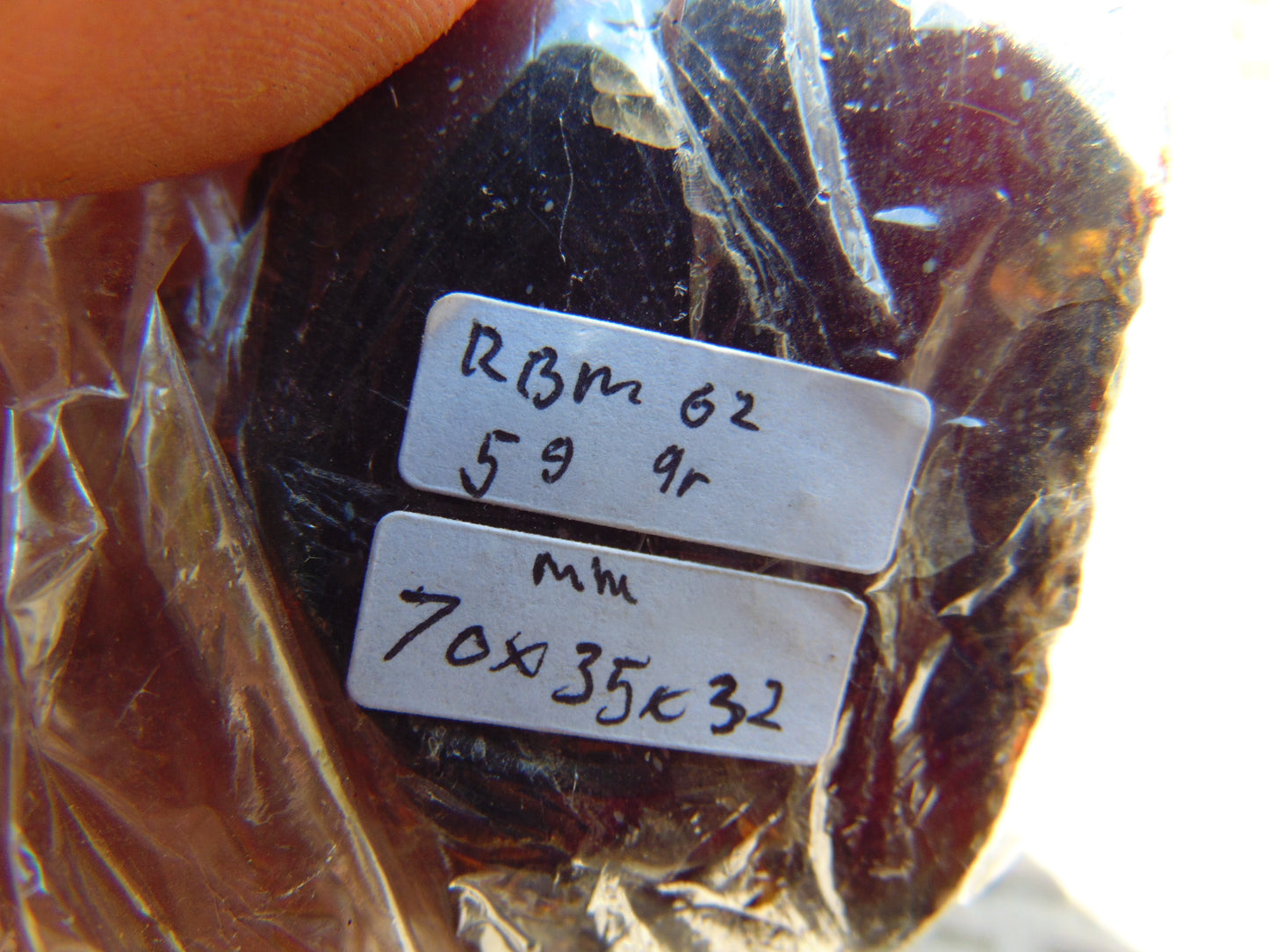 59 gram Rough Raw Indonesian Blue Amber for Healing RBM62