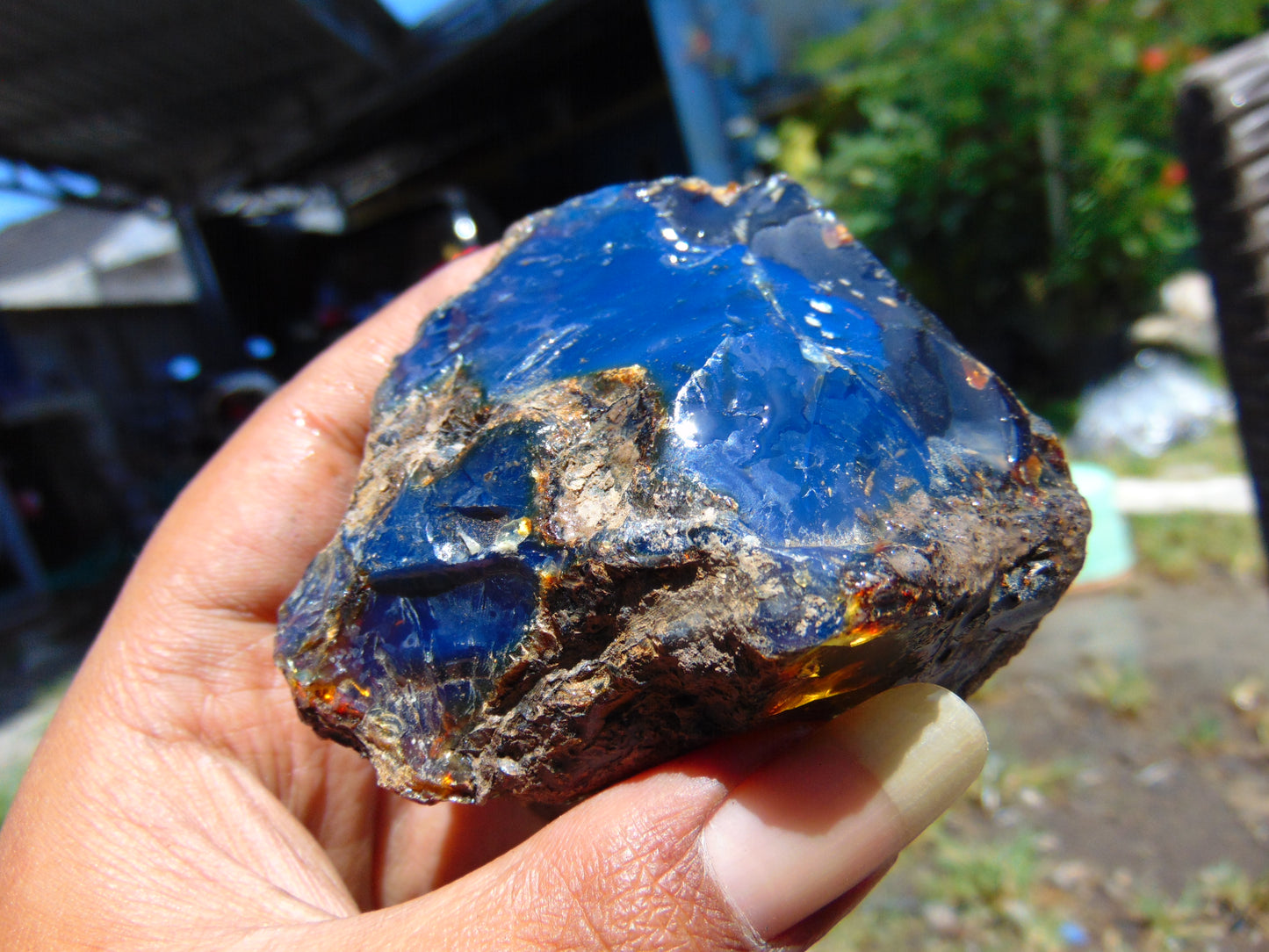 89 gram Rough Raw Indonesian Blue Amber for Healing RBM57