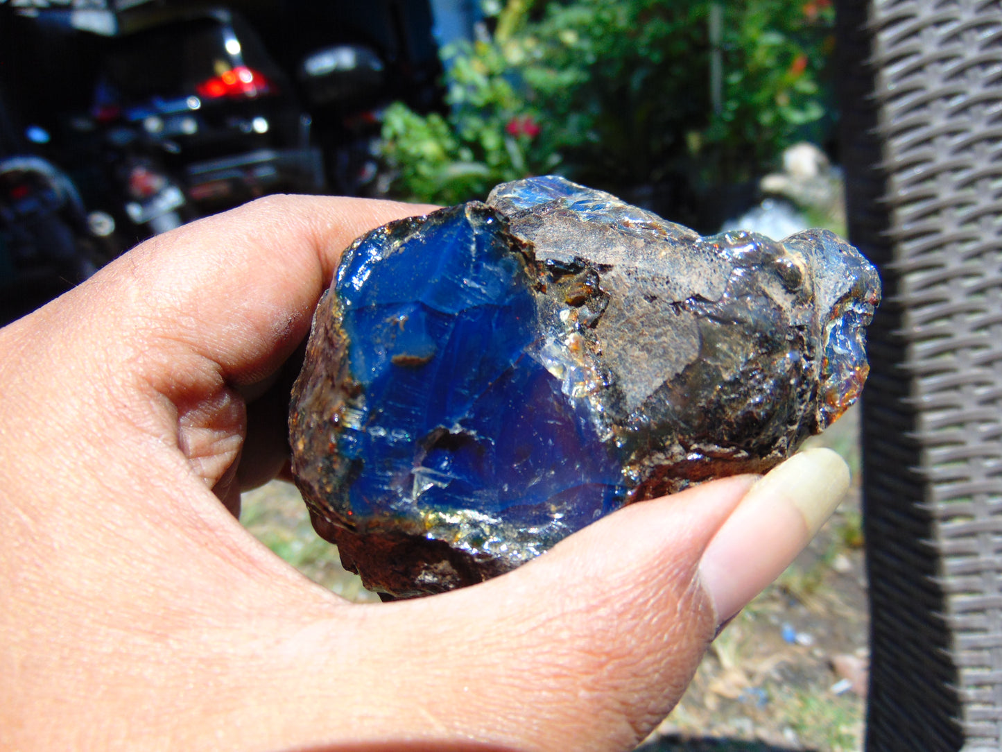 89 gram Rough Raw Indonesian Blue Amber for Healing RBM57