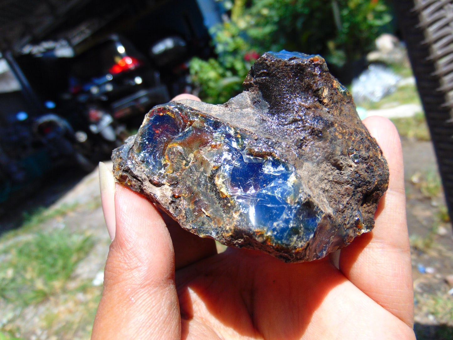 89 gram Rough Raw Indonesian Blue Amber for Healing RBM57