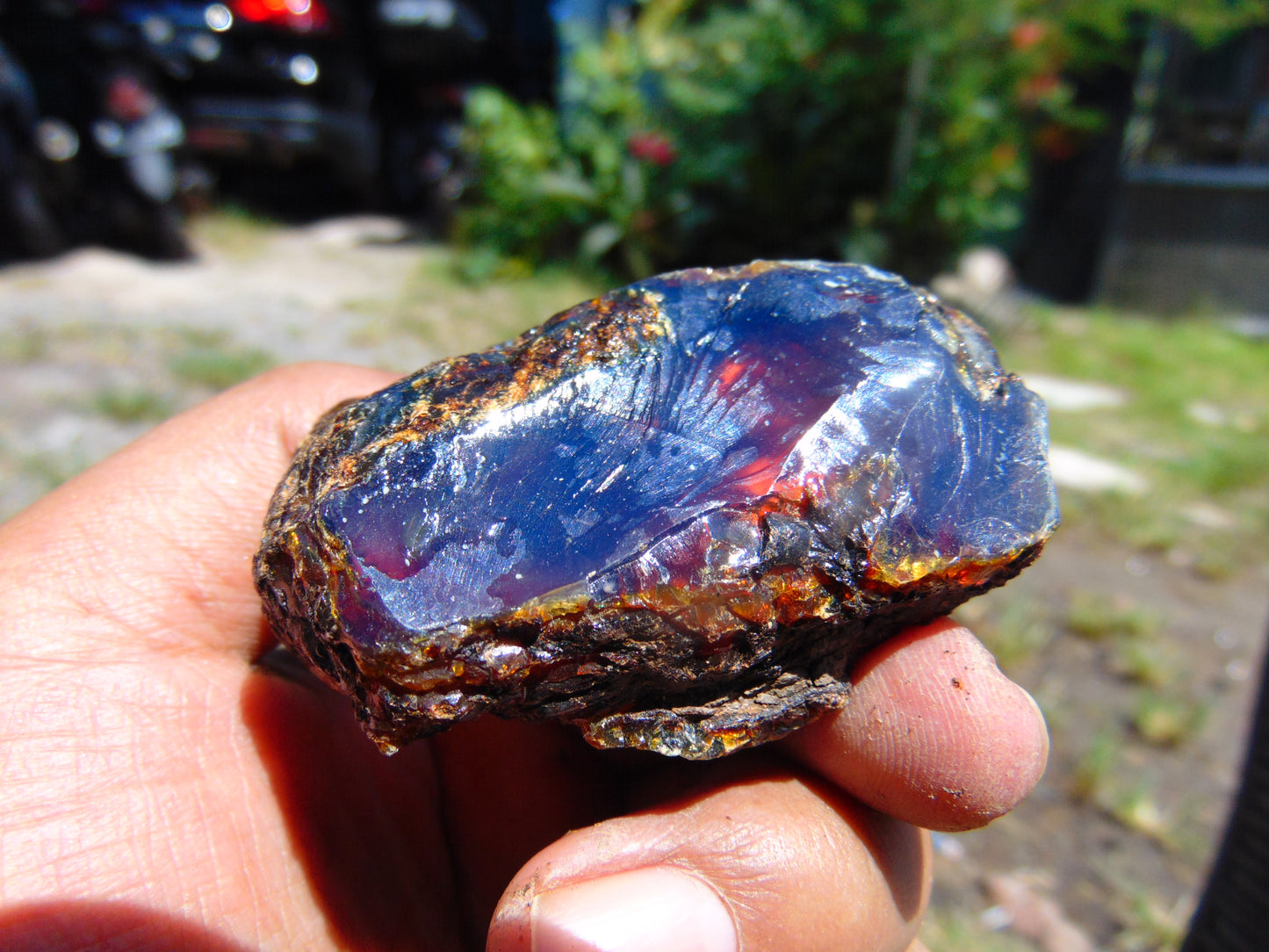 33 gram Rough Raw Indonesian Blue Amber for Healing RBM66