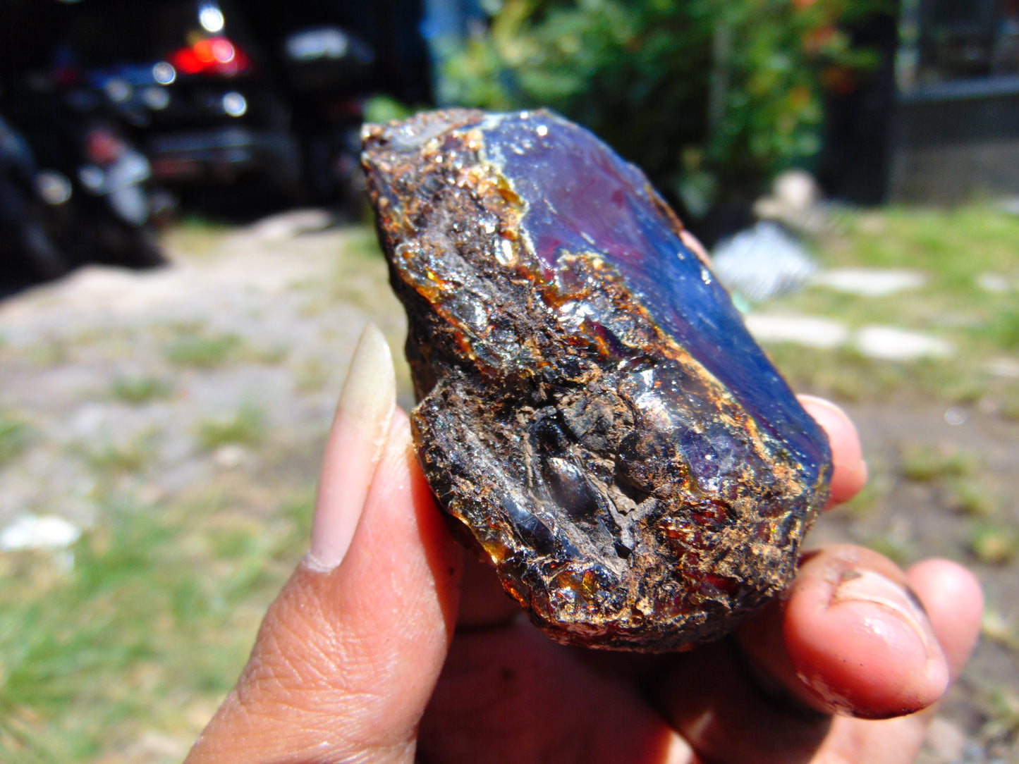 33 gram Rough Raw Indonesian Blue Amber for Healing RBM66