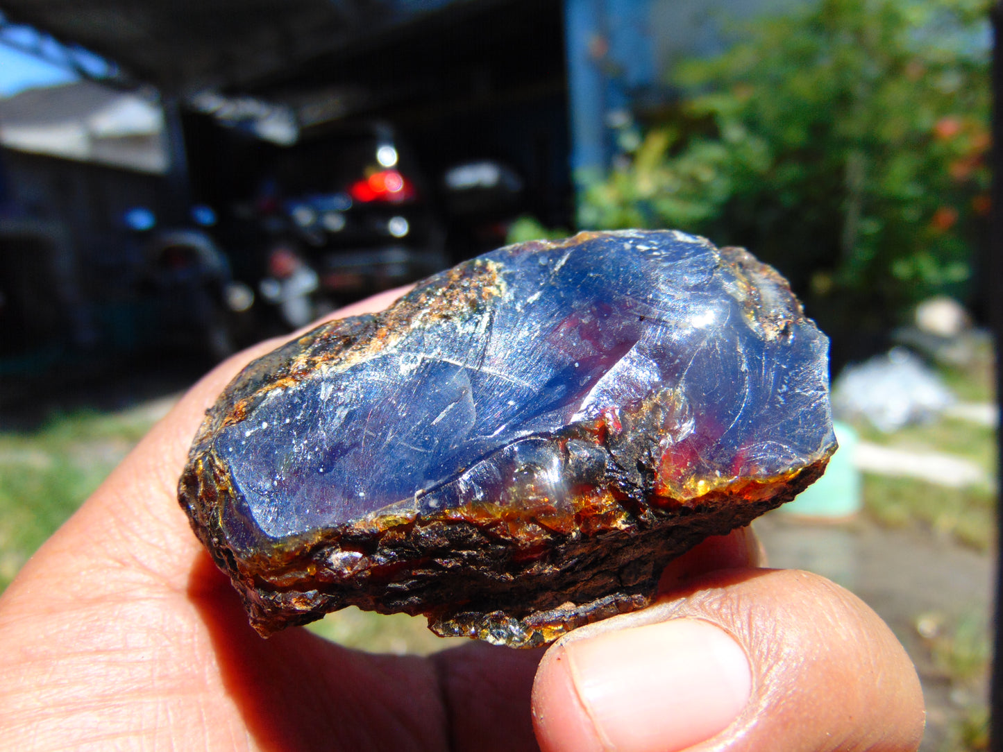 33 gram Rough Raw Indonesian Blue Amber for Healing RBM66