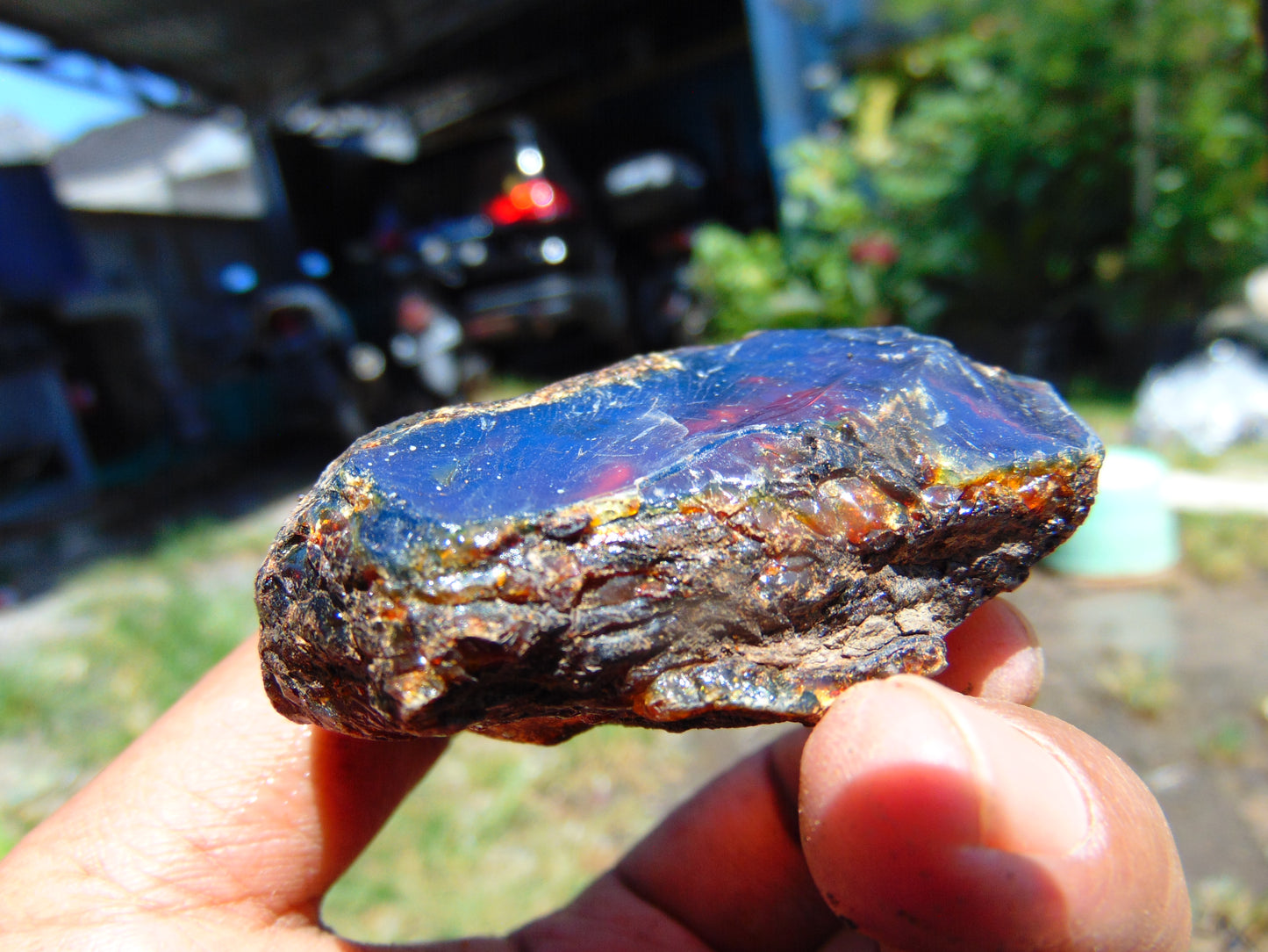 33 gram Rough Raw Indonesian Blue Amber for Healing RBM66
