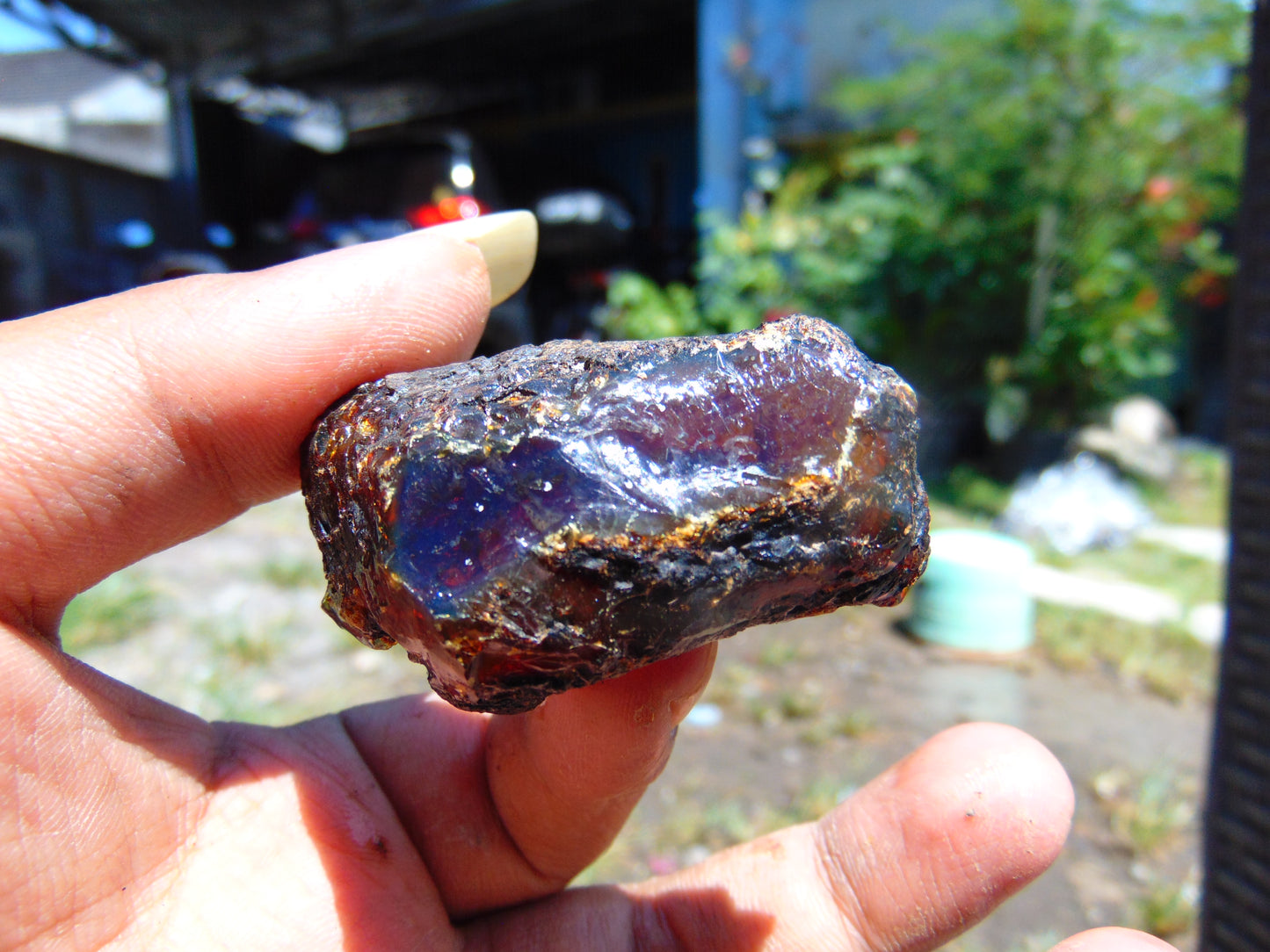 14 gram Rough Raw Indonesian Blue Amber for Healing RBM27