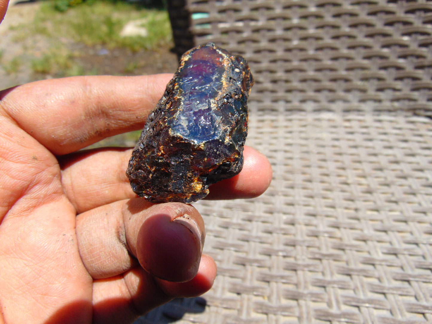 14 gram Rough Raw Indonesian Blue Amber for Healing RBM27