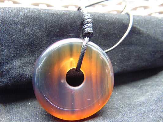 10 gr Donut Pendant Indonesian Blue Amber for Healing 26N13