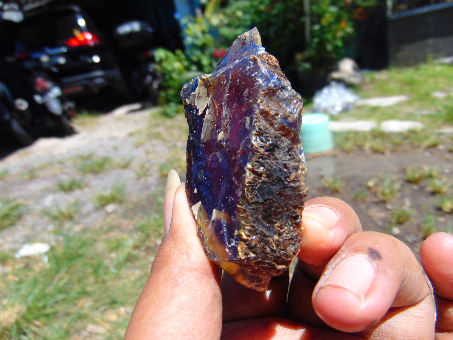 25 gram Rough Raw Indonesian Blue Amber for Healing RBM42