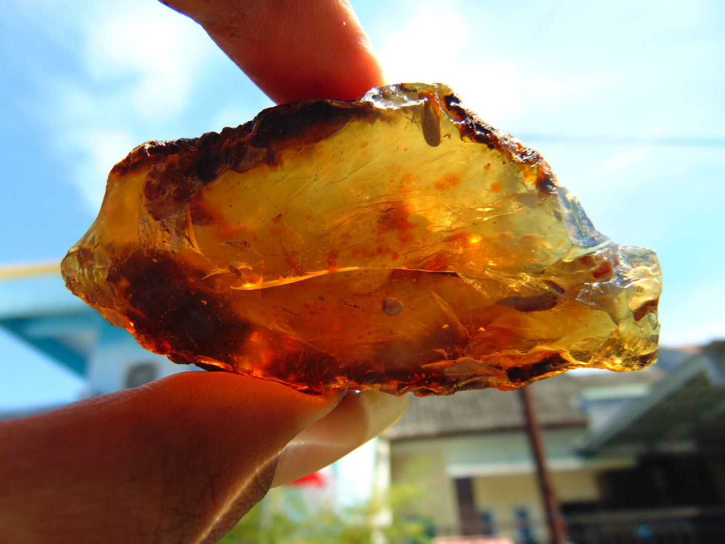 25 gram Rough Raw Indonesian Blue Amber for Healing RBM42