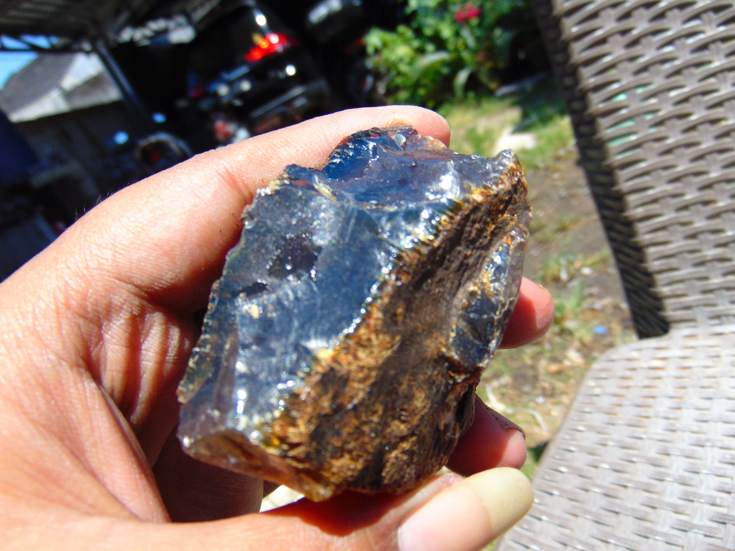 46 gram Rough Raw Indonesian Blue Amber for Healing RBM47