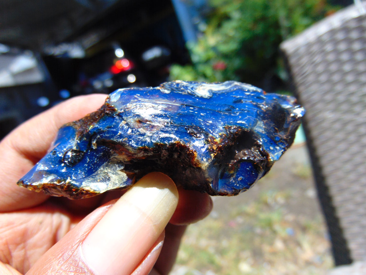 25 gram Rough Raw Indonesian Blue Amber for Healing RBM25