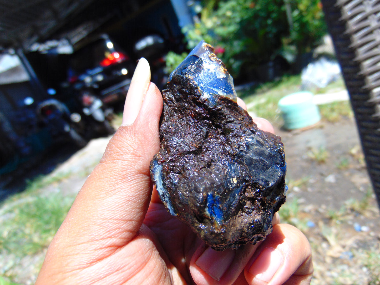 25 gram Rough Raw Indonesian Blue Amber for Healing RBM25