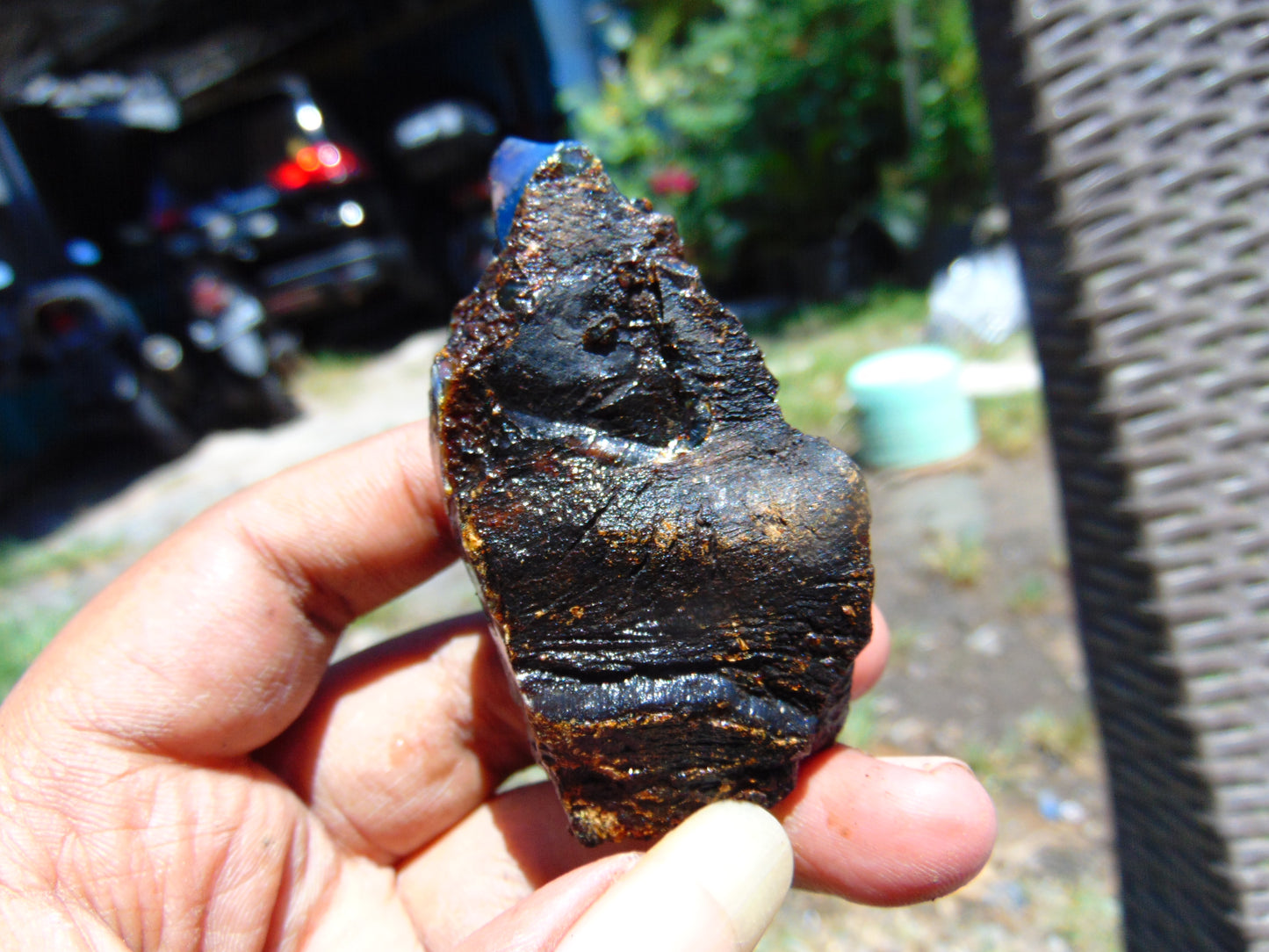25 gram Rough Raw Indonesian Blue Amber for Healing RBM25