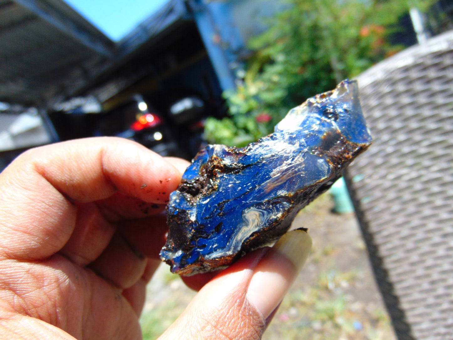 25 gram Rough Raw Indonesian Blue Amber for Healing RBM25