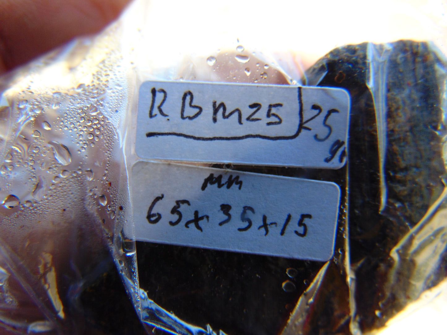 25 gram Rough Raw Indonesian Blue Amber for Healing RBM25