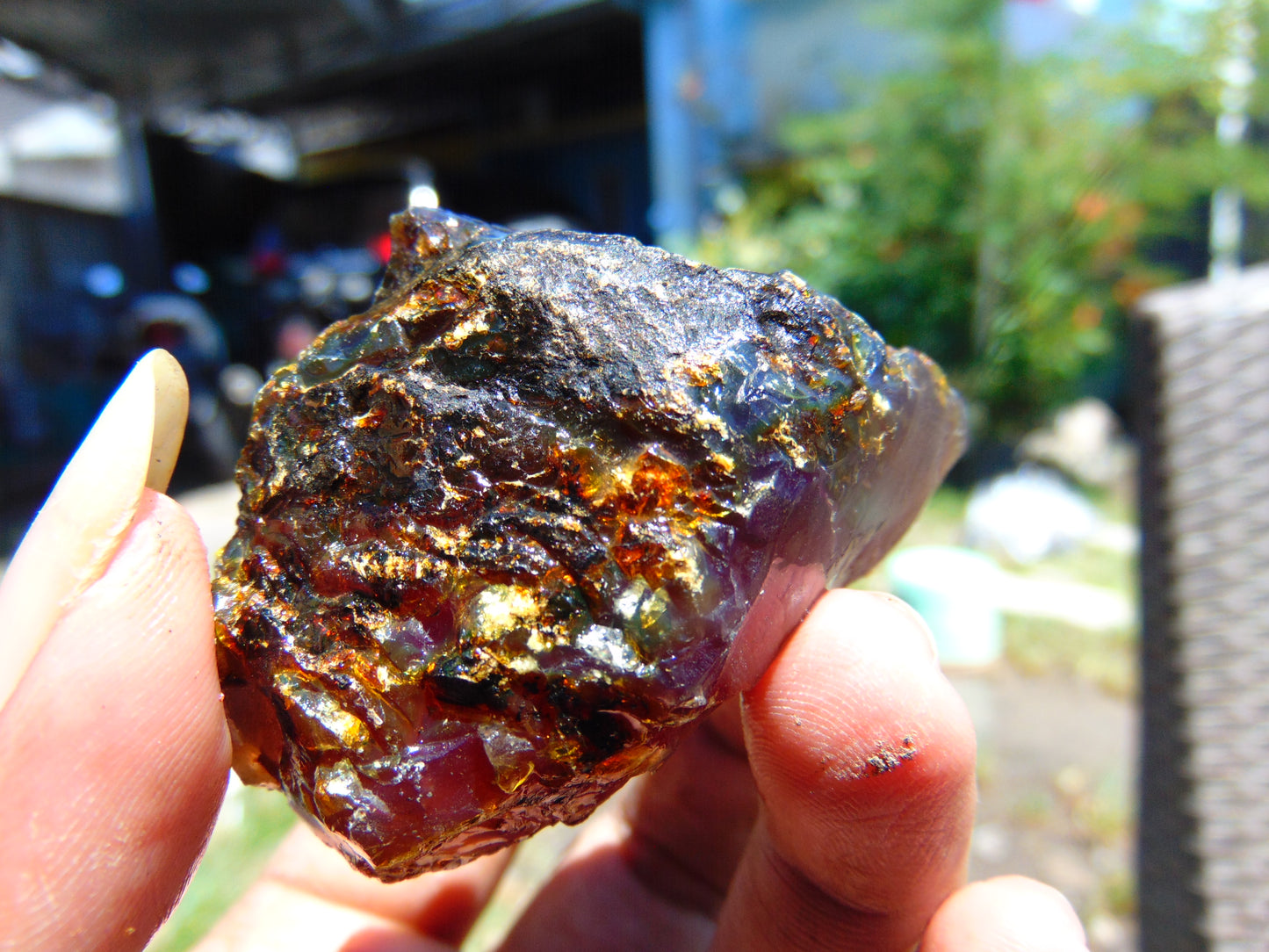 29 gram Rough Raw Indonesian Blue Amber for Healing RBM55
