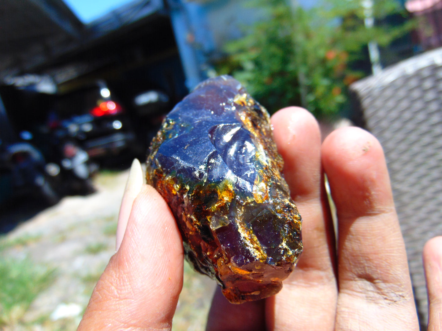 29 gram Rough Raw Indonesian Blue Amber for Healing RBM55