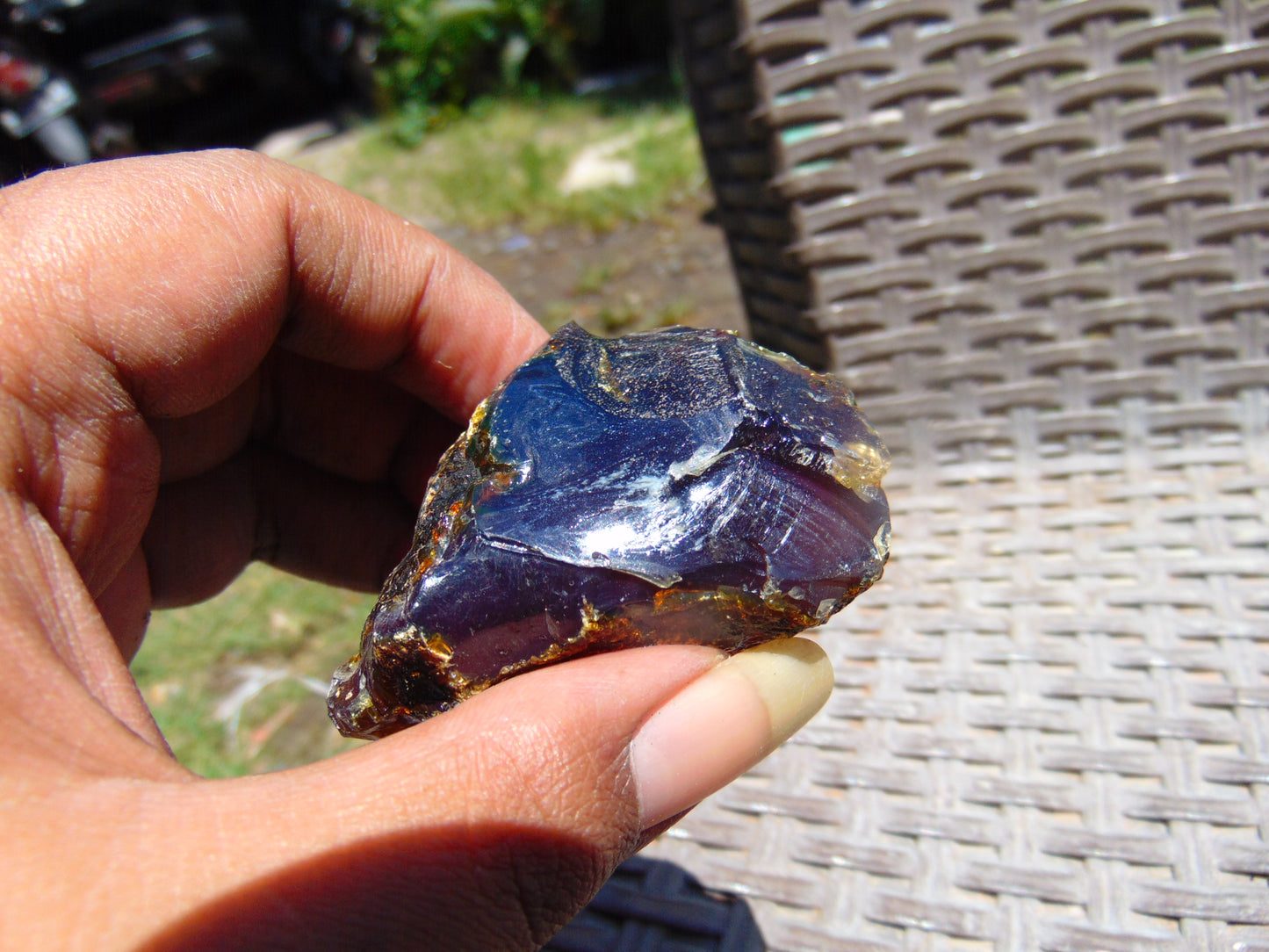 29 gram Rough Raw Indonesian Blue Amber for Healing RBM55