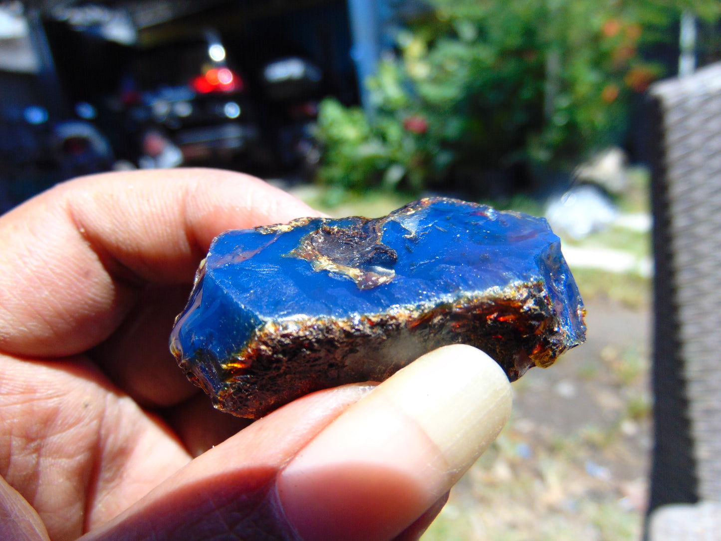 15 gram Rough Raw Indonesian Blue Amber for Healing RBM34