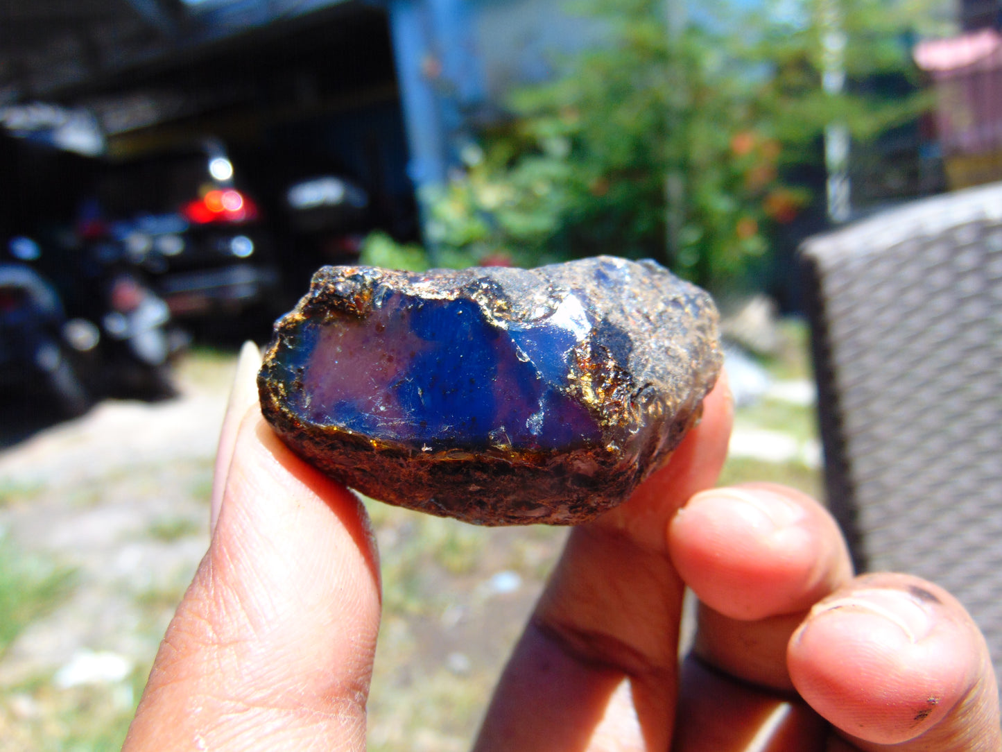 15 gram Rough Raw Indonesian Blue Amber for Healing RBM34