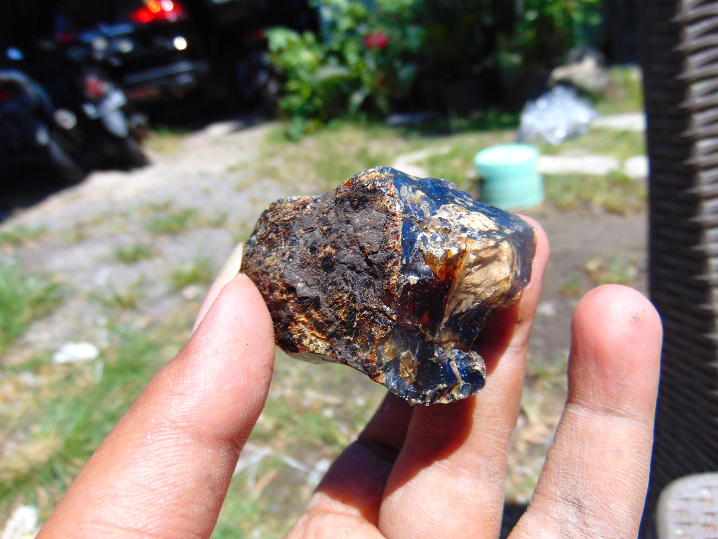 25 gram Rough Raw Indonesian Blue Amber for Healing RBM20
