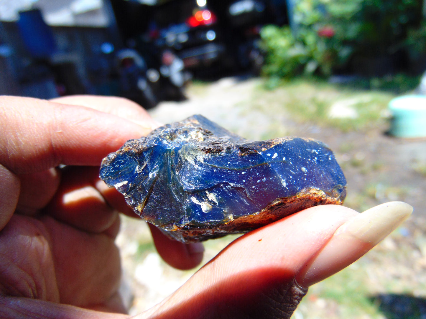 25 gram Rough Raw Indonesian Blue Amber for Healing RBM20