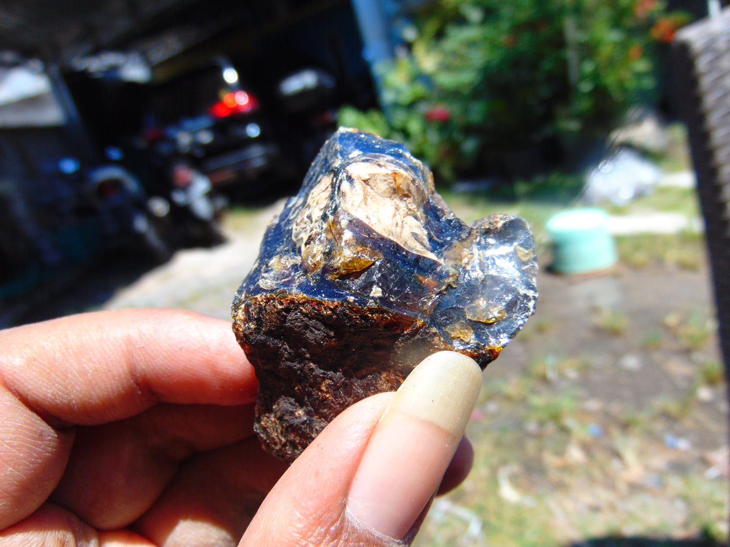 25 gram Rough Raw Indonesian Blue Amber for Healing RBM20