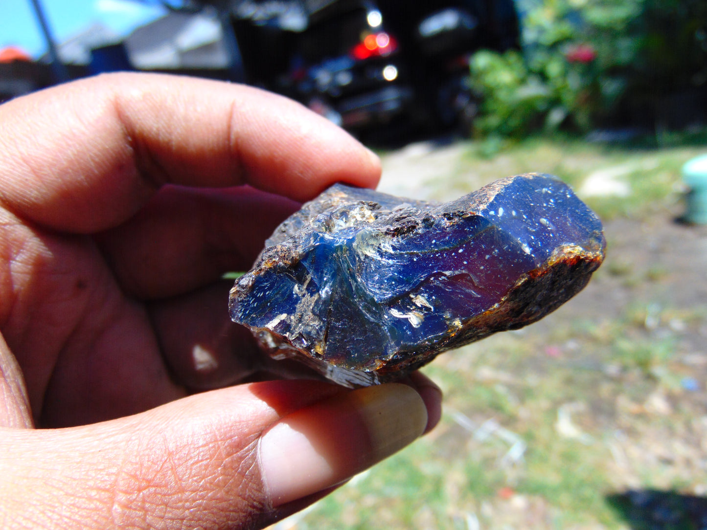 25 gram Rough Raw Indonesian Blue Amber for Healing RBM20