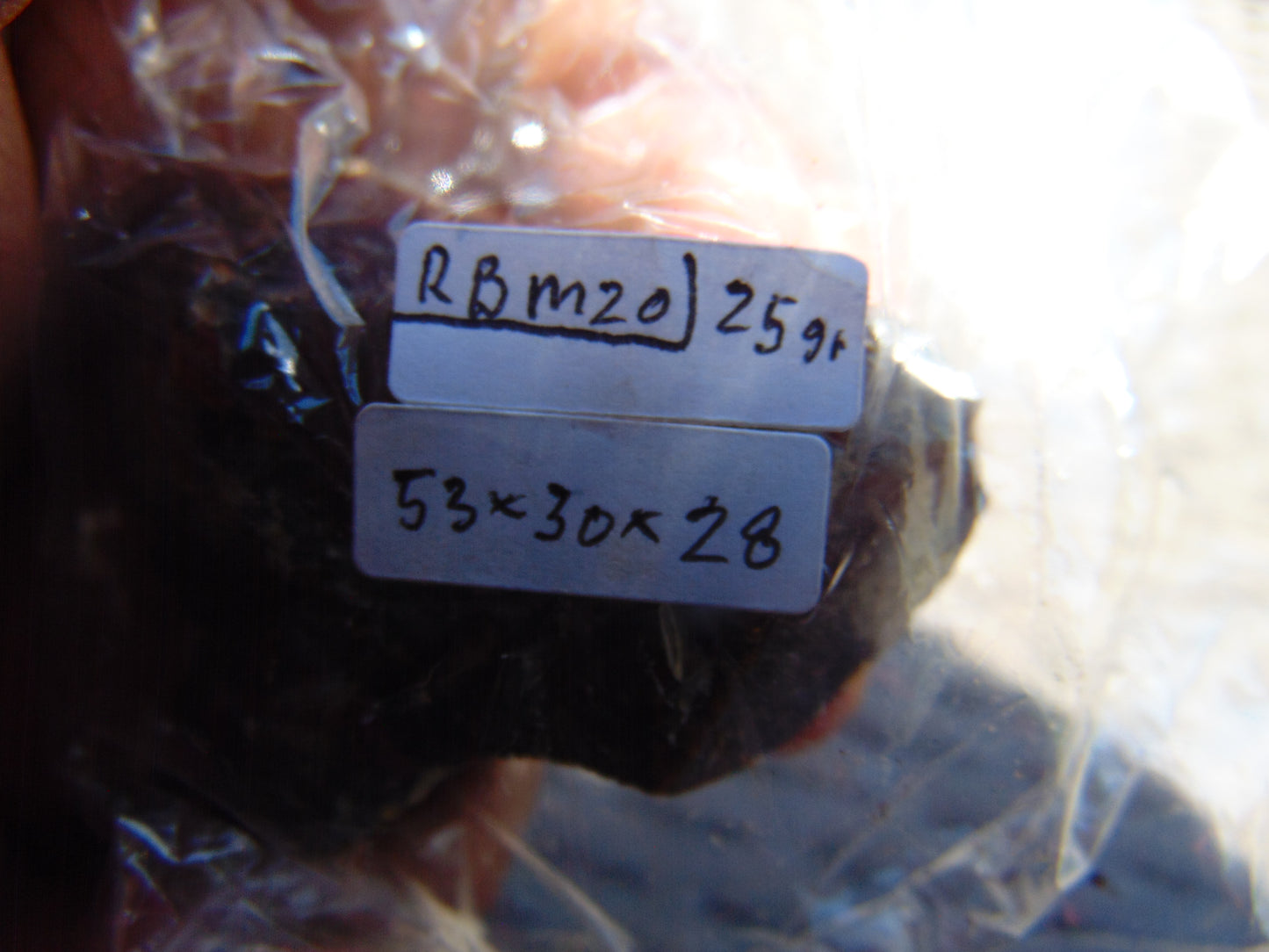 25 gram Rough Raw Indonesian Blue Amber for Healing RBM20