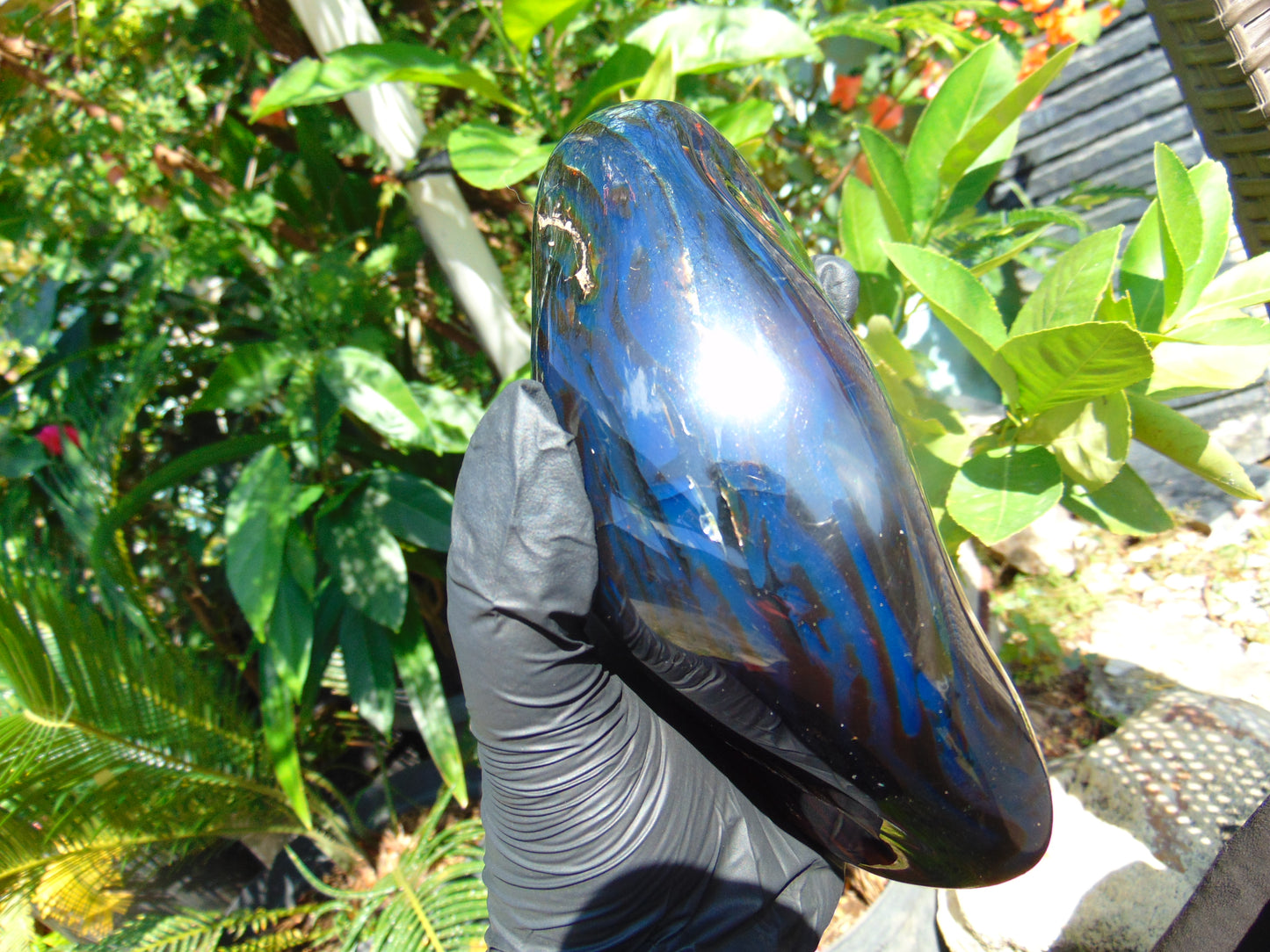 475 Gr Full Polished 13x9x4 cm Indonesia Blue Amber for Healing ML54