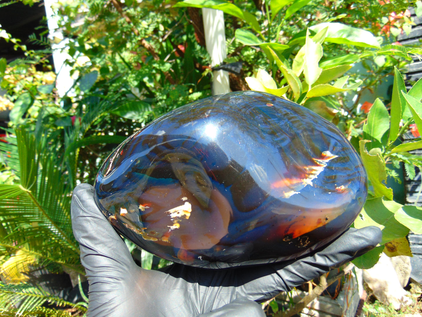 475 Gr Full Polished 13x9x4 cm Indonesia Blue Amber for Healing ML54