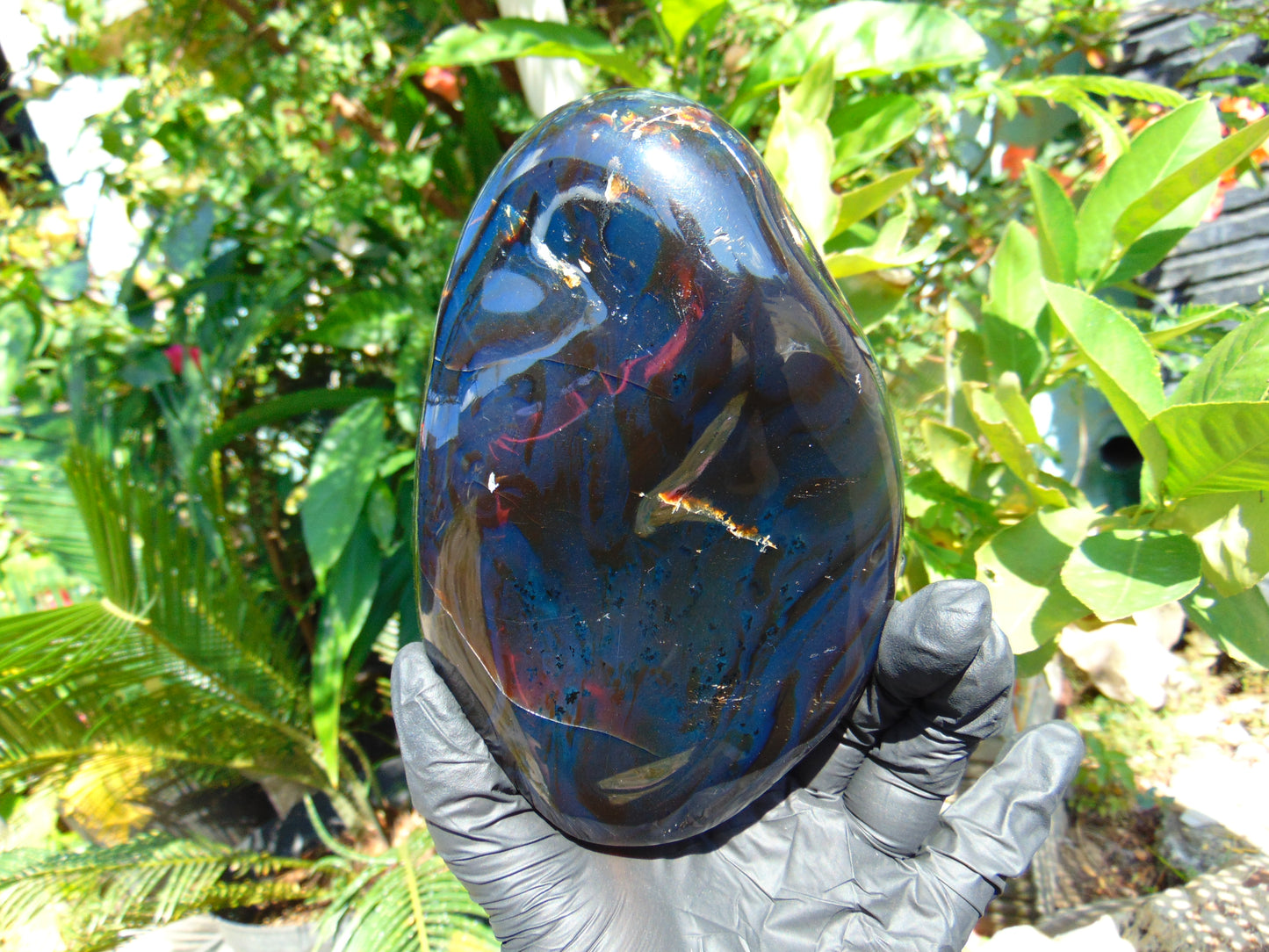 475 Gr Full Polished 13x9x4 cm Indonesia Blue Amber for Healing ML54