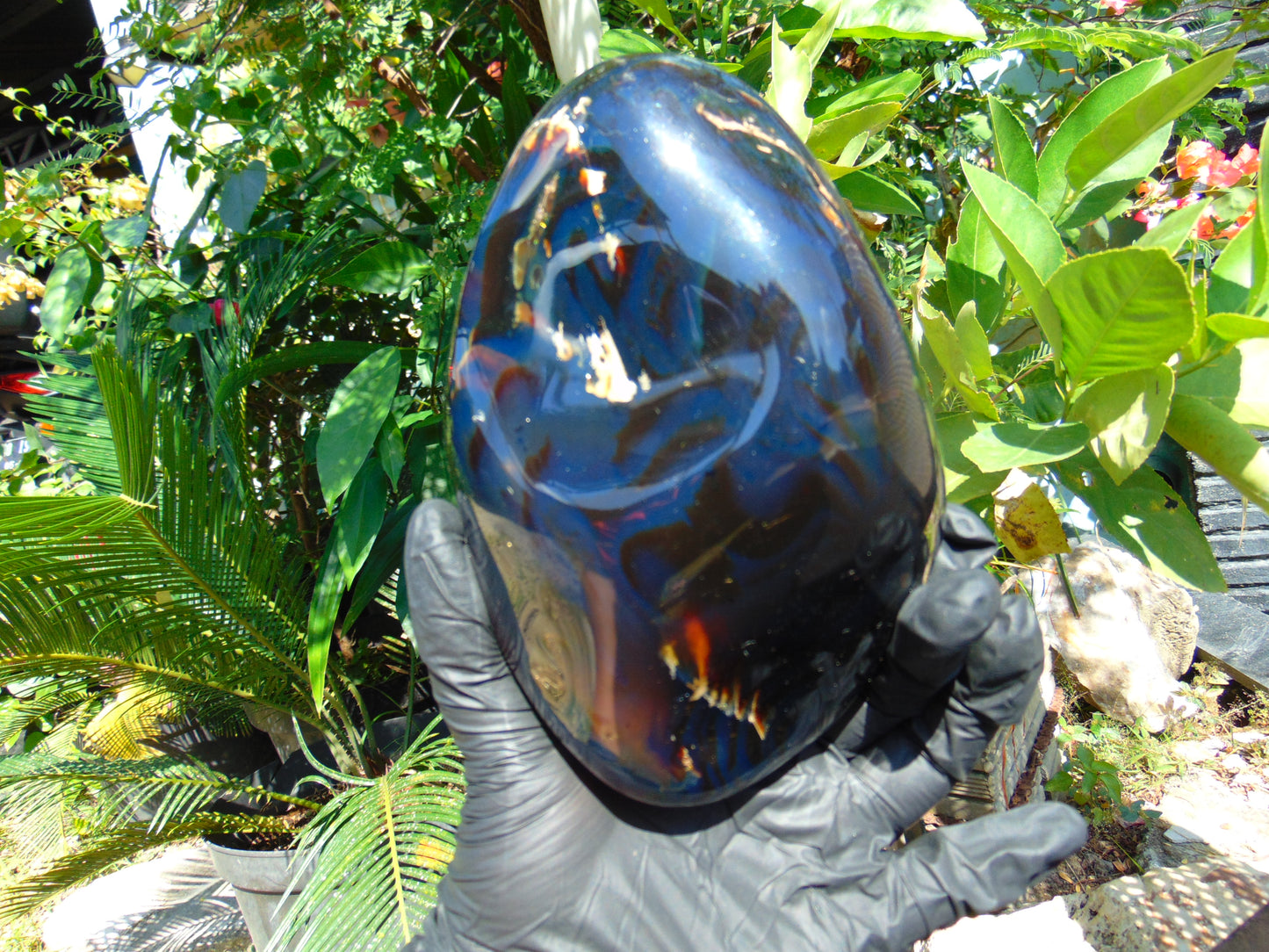 475 Gr Full Polished 13x9x4 cm Indonesia Blue Amber for Healing ML54