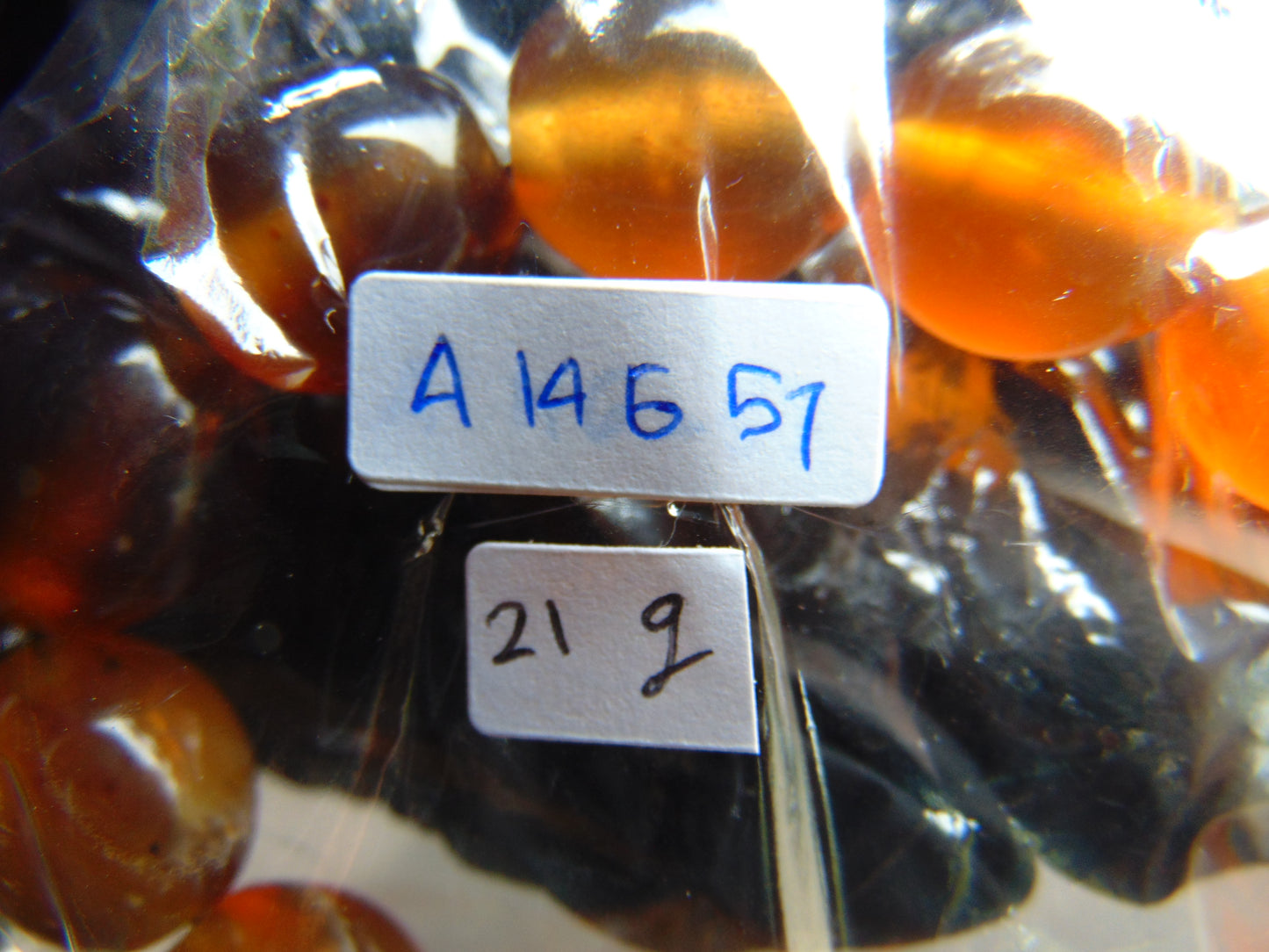 21 gram 14 Beads Mala Bracelet Indonesian amber 13x16 mm for Healing A14G57