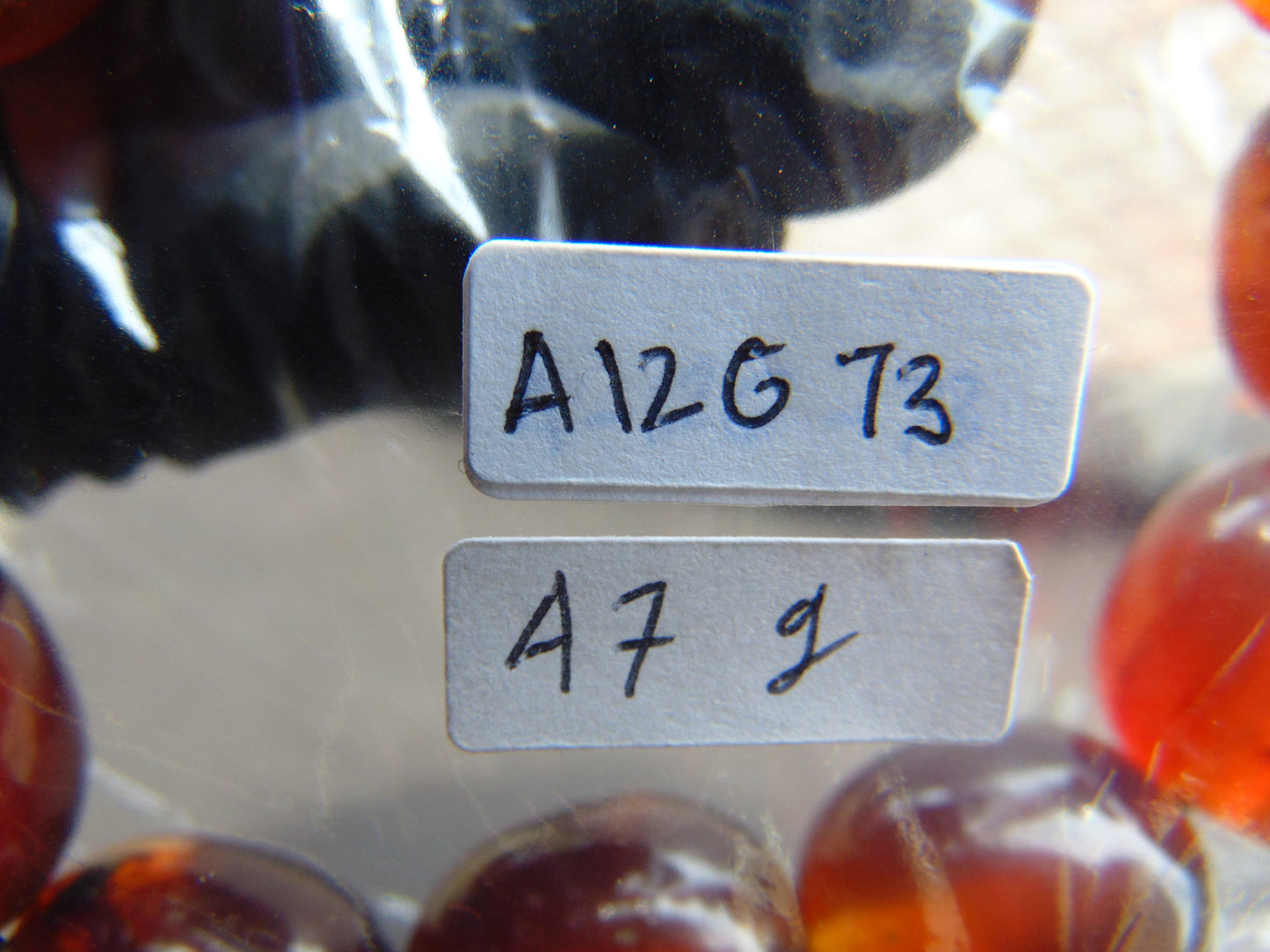 47 gram 12 Beads Mala Bracelet Indonesian Blue amber 18x20 mm for Healing A12G73