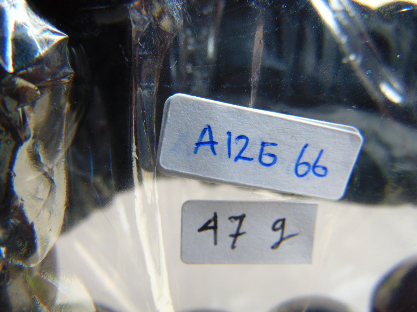 47 gram 12 Beads Mala Bracelet Indonesian Blue Black Cherry Red amber 18x20 mm for Healing A12G66