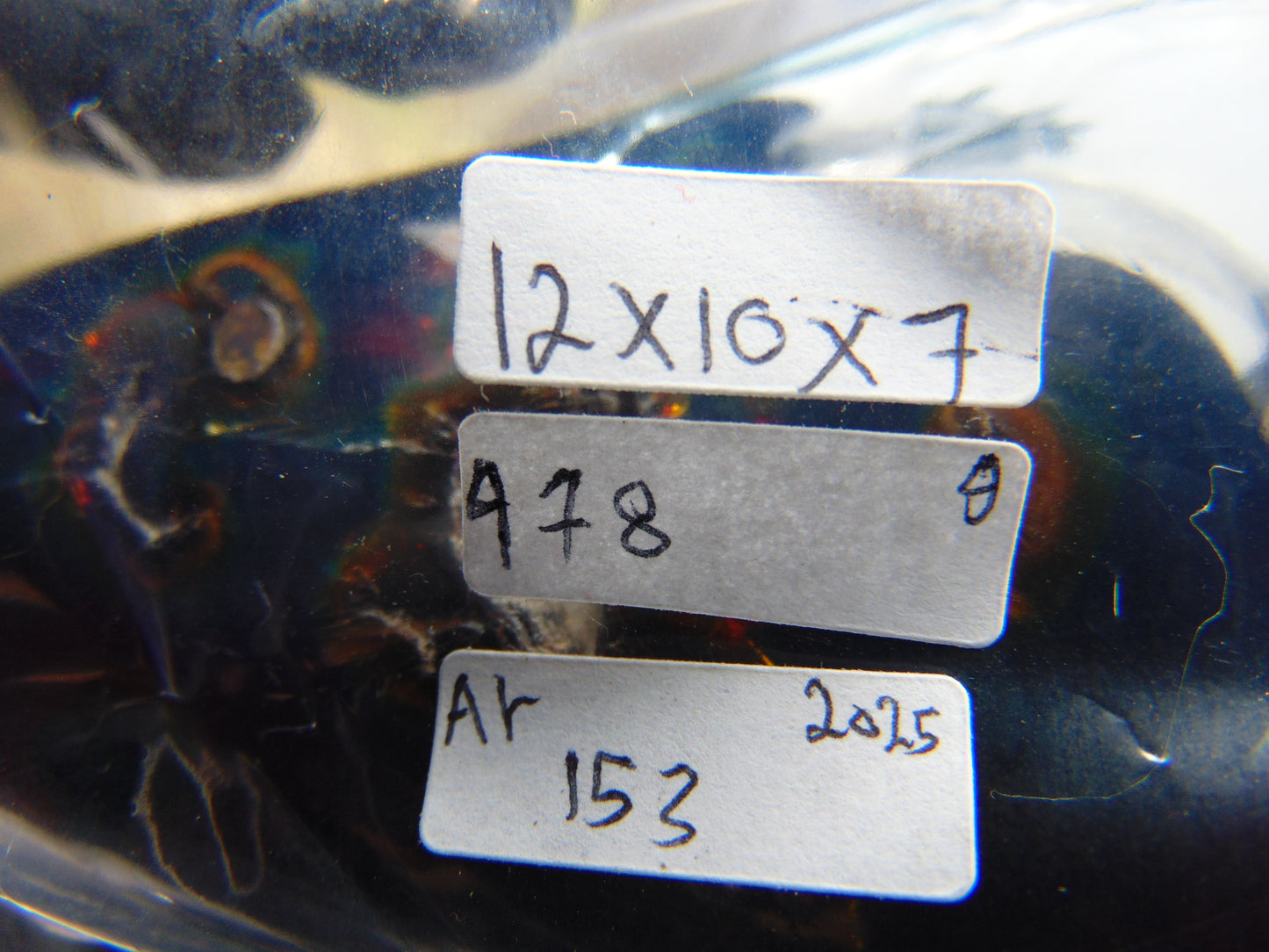 478 gr full polished 12x10x7 cm Indonesia Blue Amber for Healing AR153