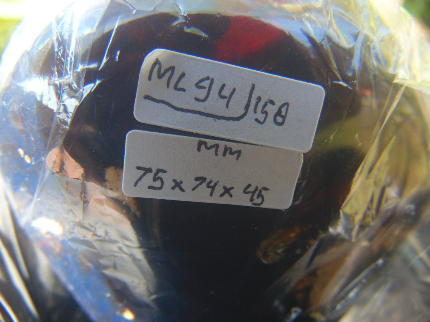 158 gr full polished 75x74x45 mm Indonesia Blue Amber for Healing ML94