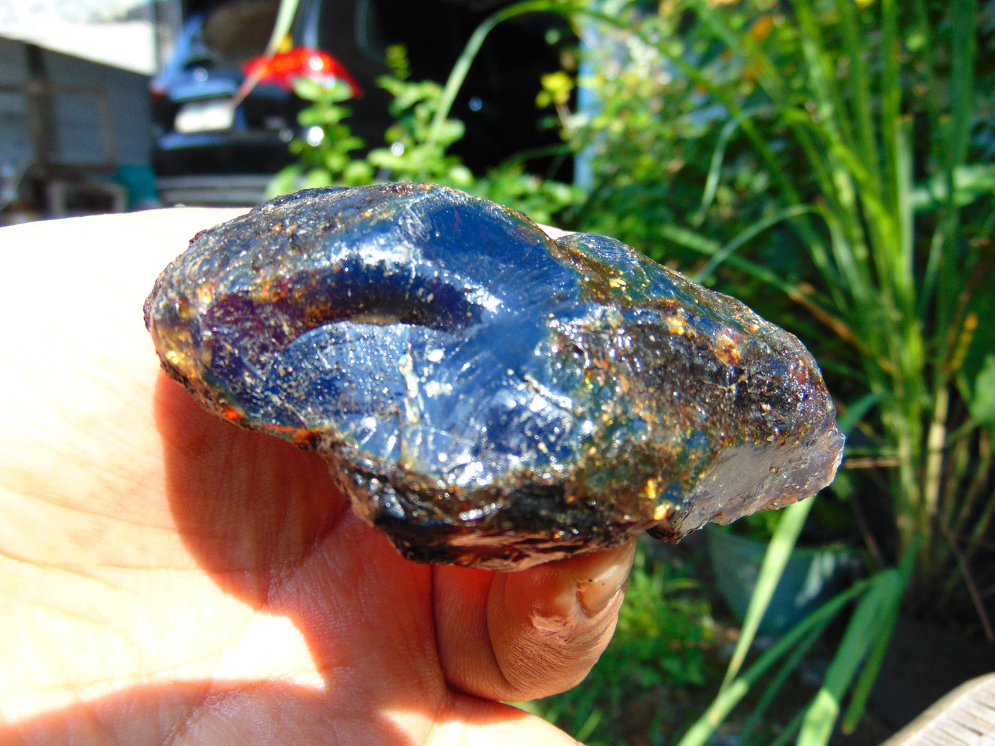 51 gram Rough Raw Indonesian Inclusion Blue Amber for Healing RB352