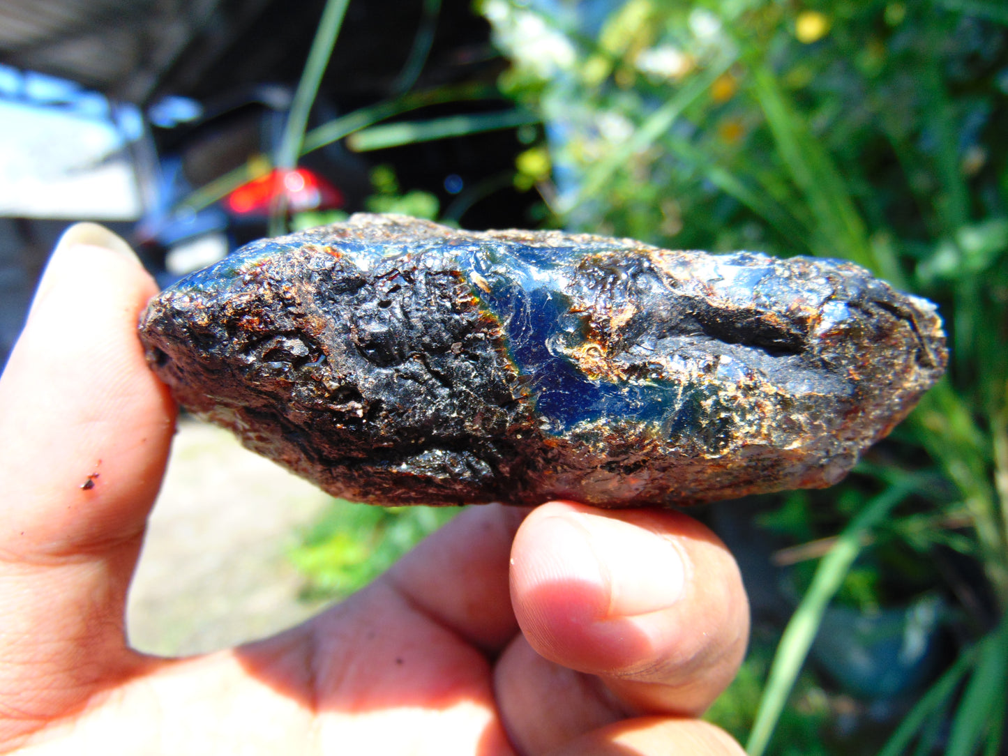 51 gram Rough Raw Indonesian Inclusion Blue Amber for Healing RB352