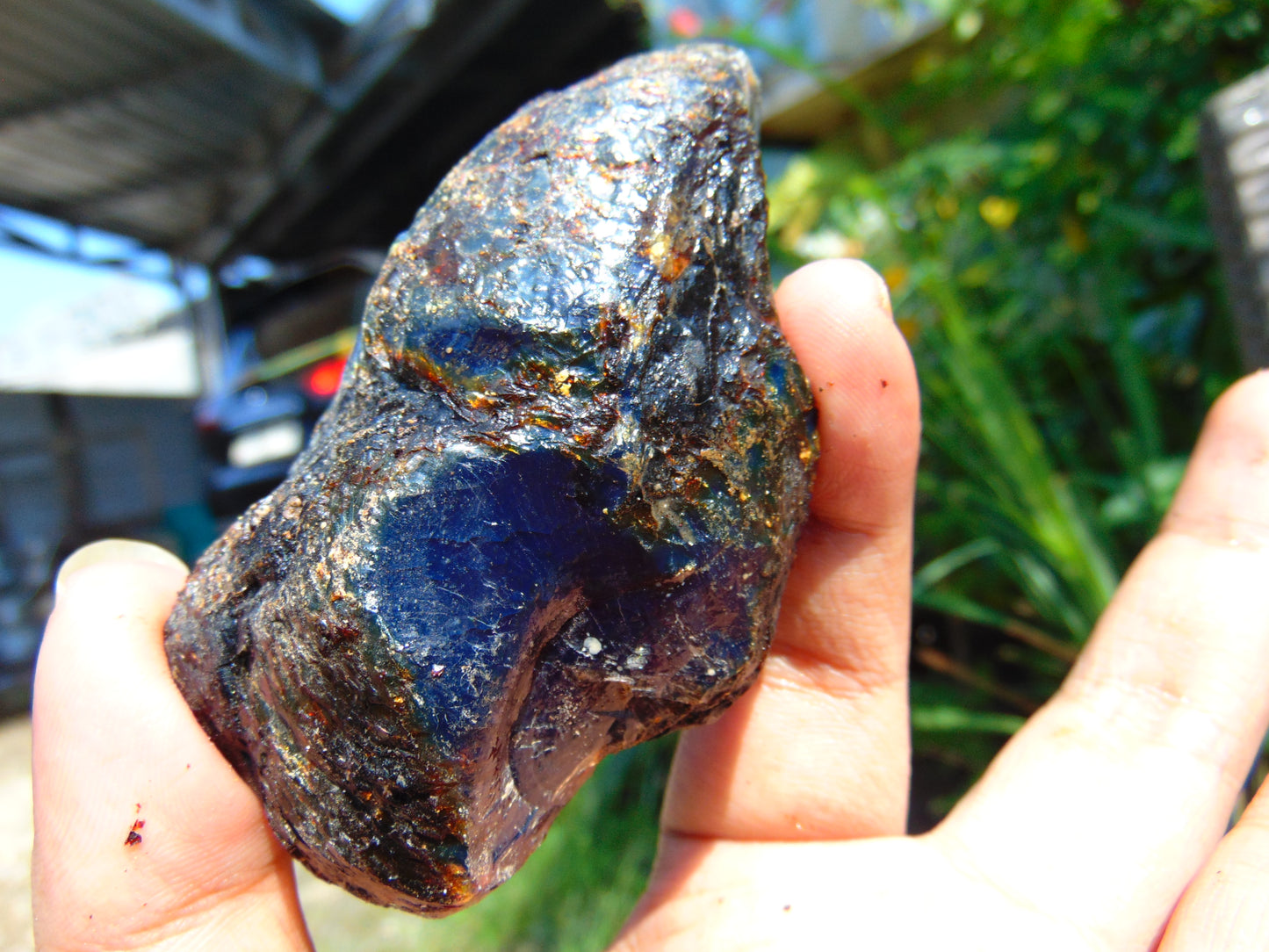 51 gram Rough Raw Indonesian Inclusion Blue Amber for Healing RB352