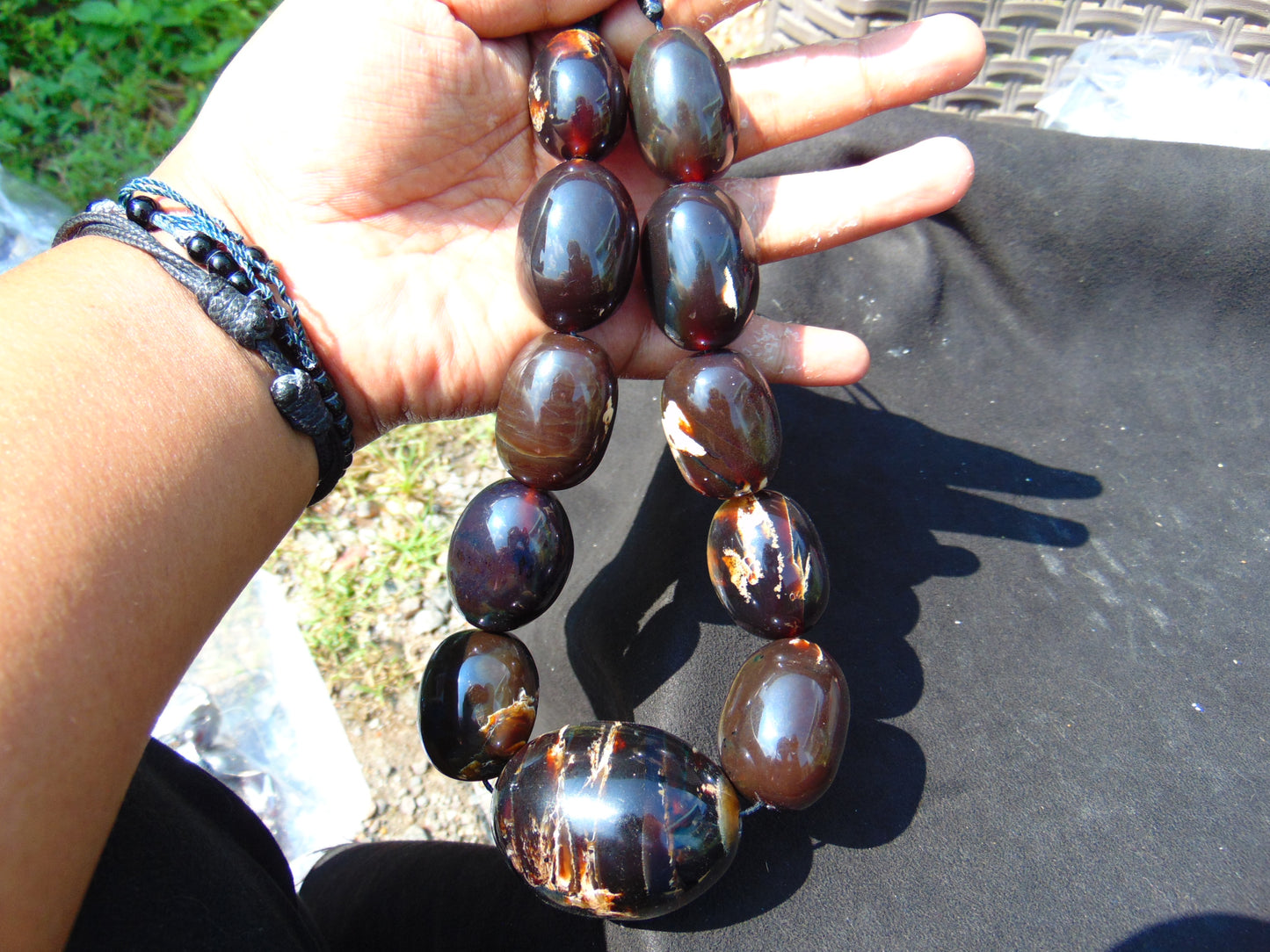 165 gram Small Beads Combination Necklace Indonesian Amber for Healing NE41