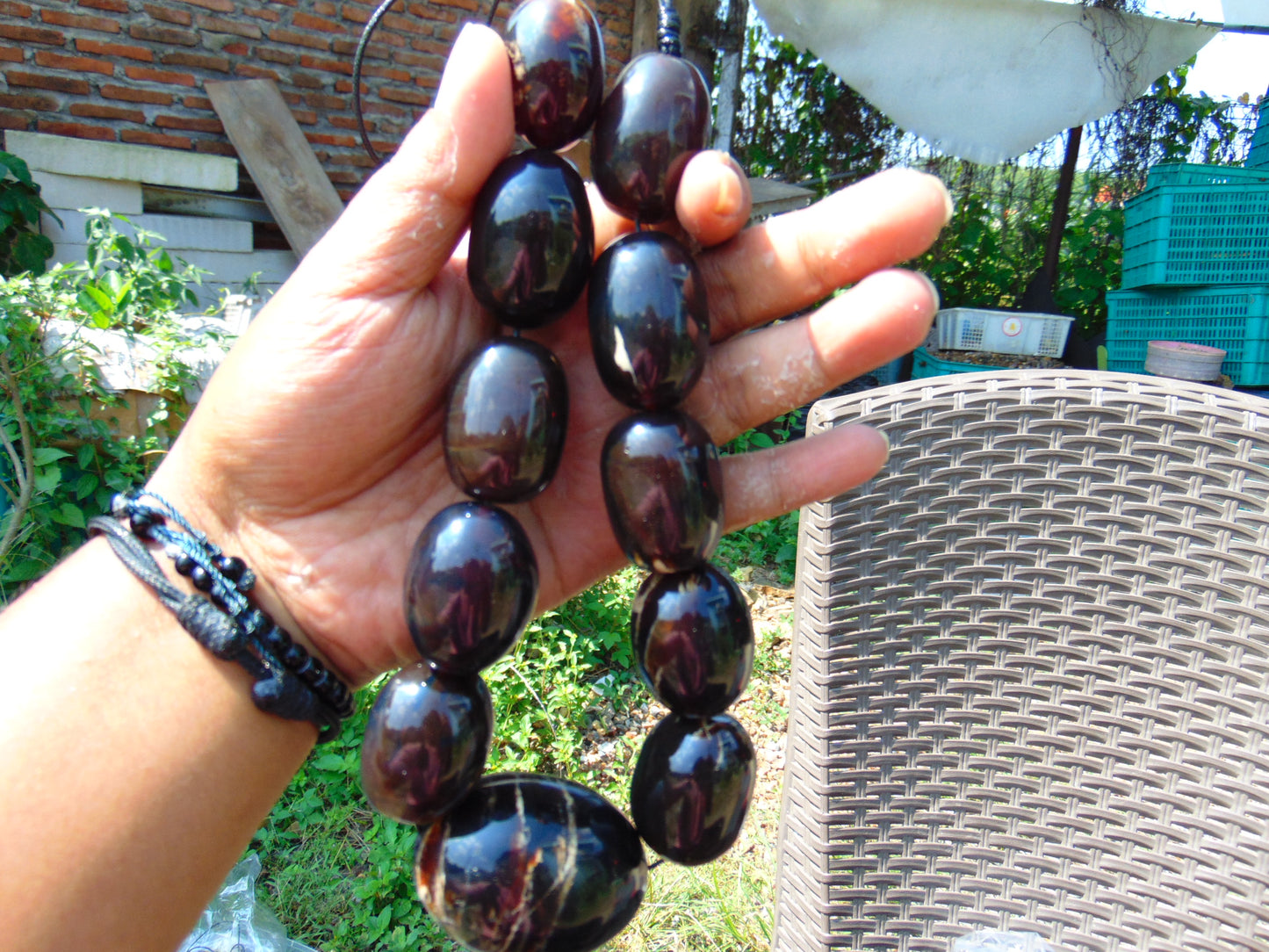 165 gram Small Beads Combination Necklace Indonesian Amber for Healing NE41