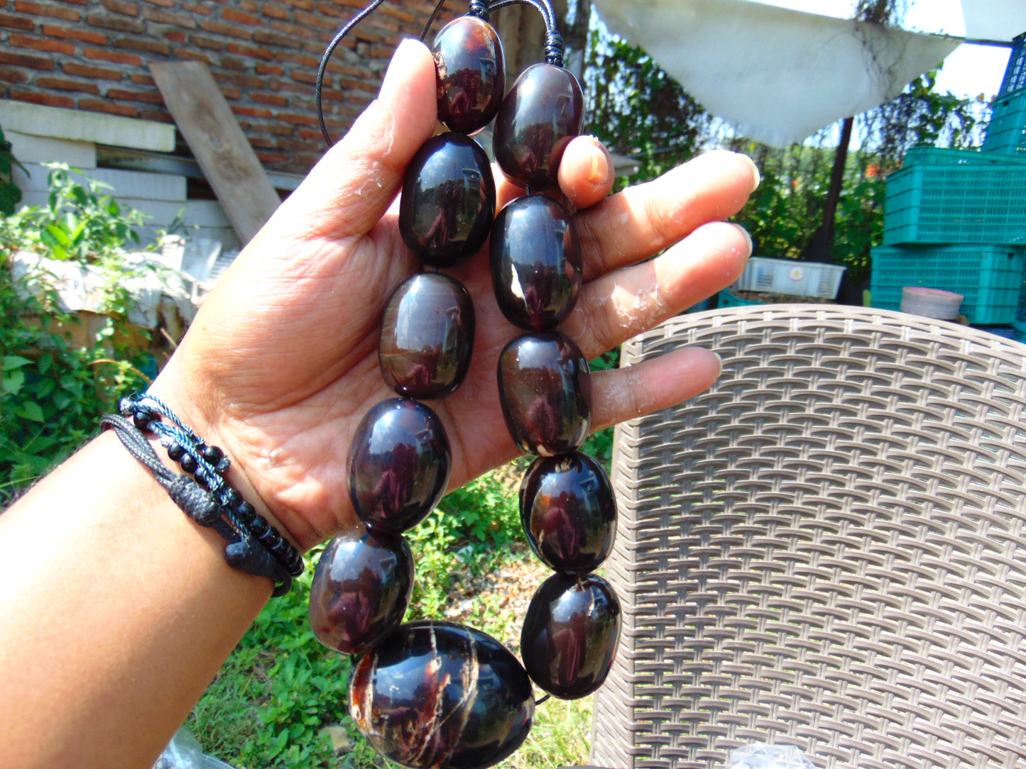 165 gram Small Beads Combination Necklace Indonesian Amber for Healing NE41