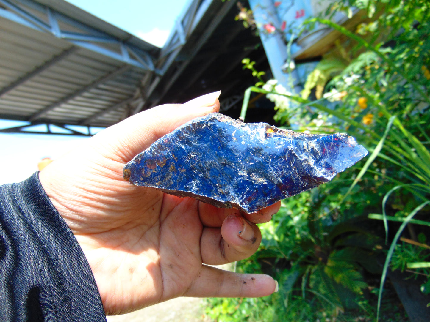 72 gram Rough Raw Indonesian Inclusion Blue Amber for Healing RB336