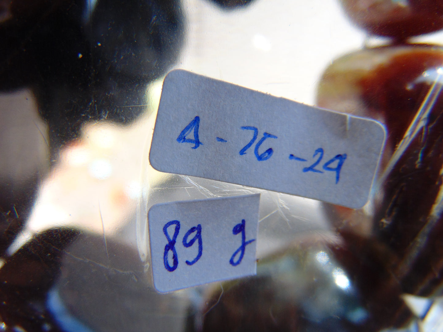 89 gr 7 Square Beads Bangle Indonesian Amber for Healing A7G24