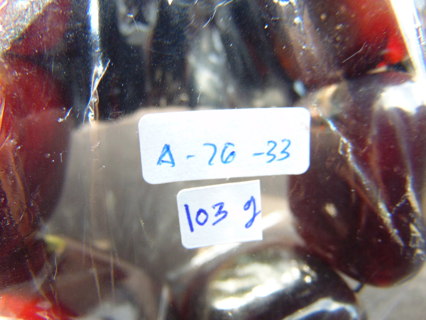 103 gr 7 Square Beads Bangle Indonesian Amber for Healing A7G33