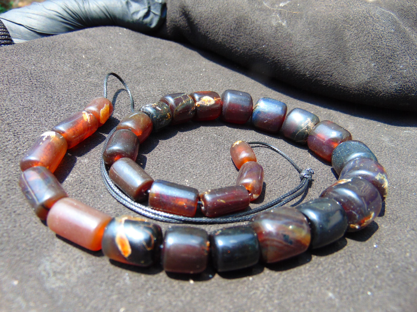 46 gram Small Beads Combination Necklace Indonesian Amber for Healing NE8